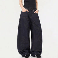 Niche Design Mens Denim Jeans — dettaglio della stampa