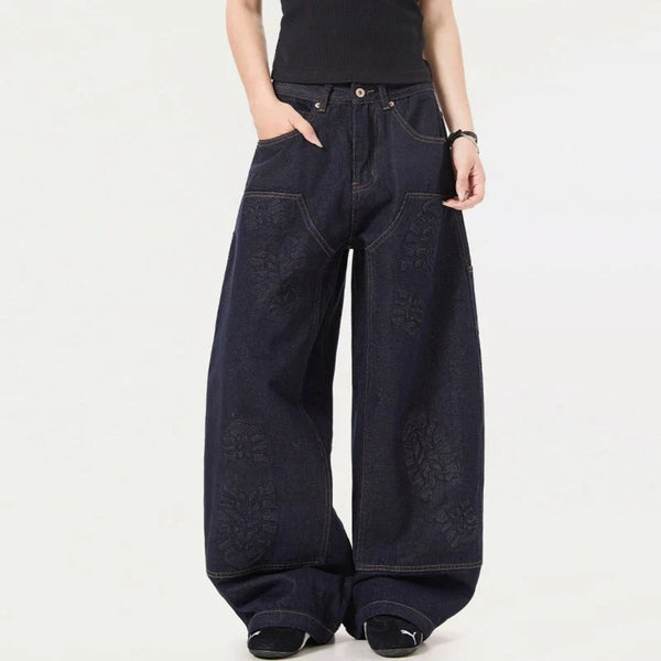 Y2K Niche Design Mens Denim Jeans