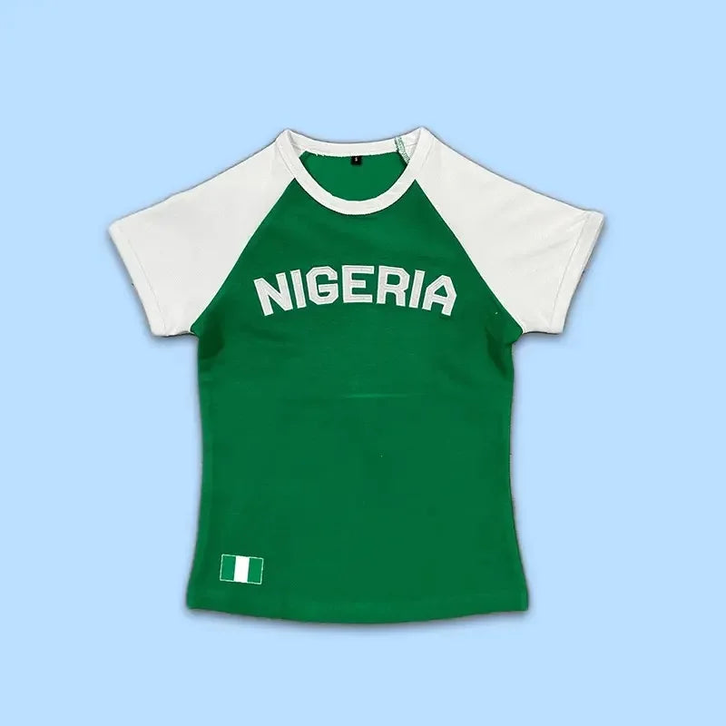 Nigeria Crop Top — vista frontale