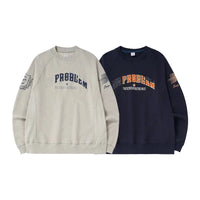 No Problem Embroidered Crewneck Sweatshirt — vista laterale