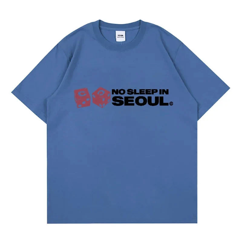 No Sleep In Seoul Graphic T Shirt — vista laterale
