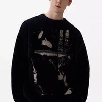 Noir Graphic Knitted Jumper — dettaglio
