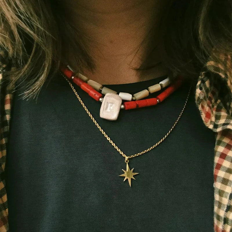 North Star Pendant Necklace — dettaglio della stampa