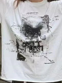 Obtuse Long Sleeve Graphic Top — vista frontale