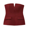 Y2K Old Money Bandeau Crop Tube Top