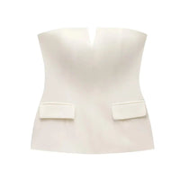 Old Money Bandeau Crop Tube Top — dettaglio