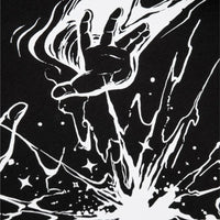 Omnipotent Power Print Graphic Hoodie — dettaglio del tessuto