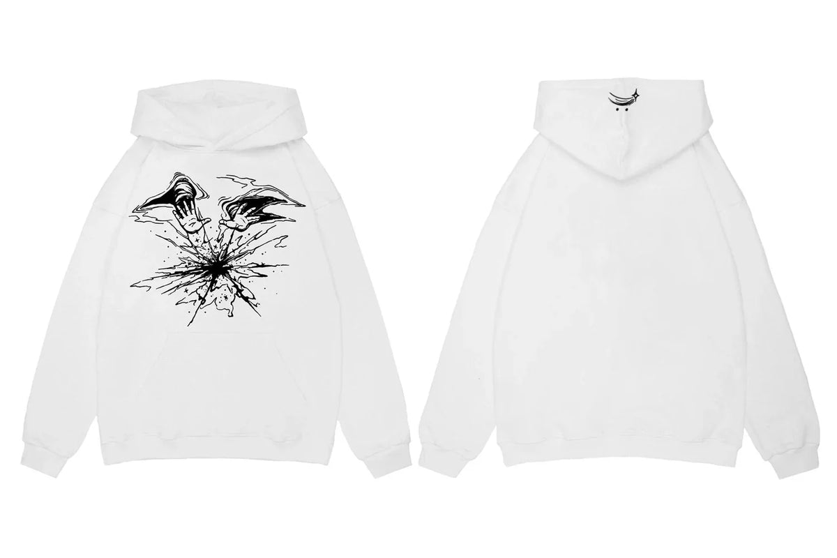 Omnipotent Power Print Graphic Hoodie — vista posteriore