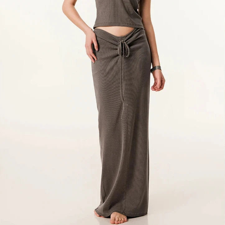 Origin 275gsm Essentials Maxi Skirt — vista frontale