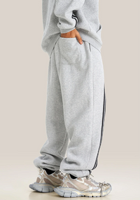 Origin 332gsm Washed Ribbon Essential Joggers — vista laterale