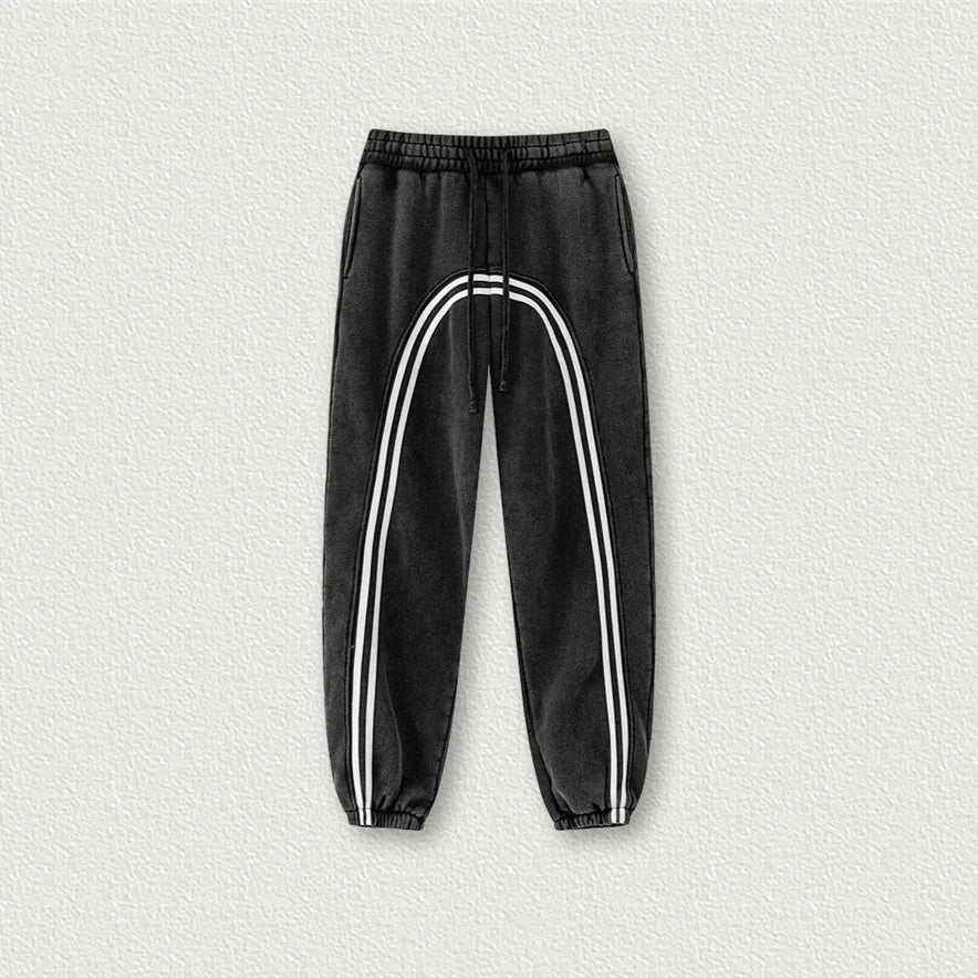 Origin 332gsm Washed Ribbon Essential Joggers — vista frontale