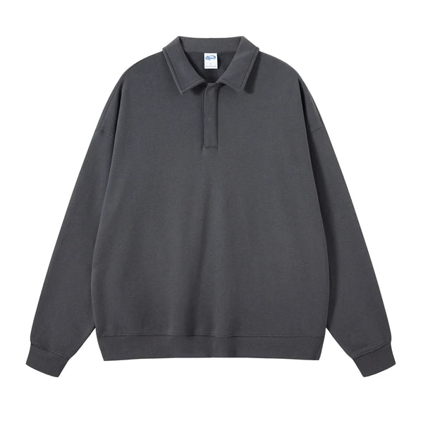Origin 340gsm Essentials Collared Jumper — vista frontale