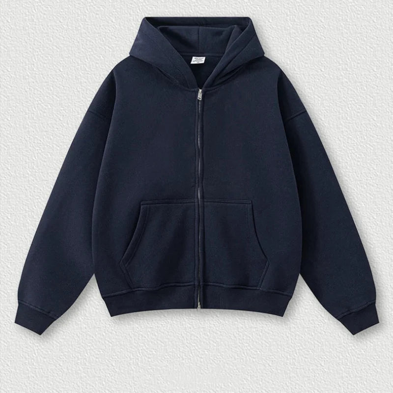 Origin 345gsm Boxy Fit Zip Up Hoodie — vista completa