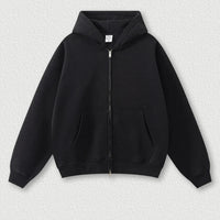Origin 345gsm Boxy Fit Zip Up Hoodie — vista frontale