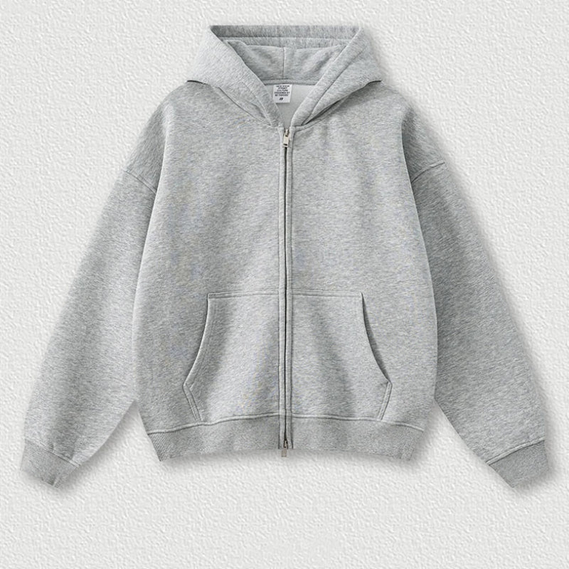 Origin 345gsm Boxy Fit Zip Up Hoodie — dettaglio