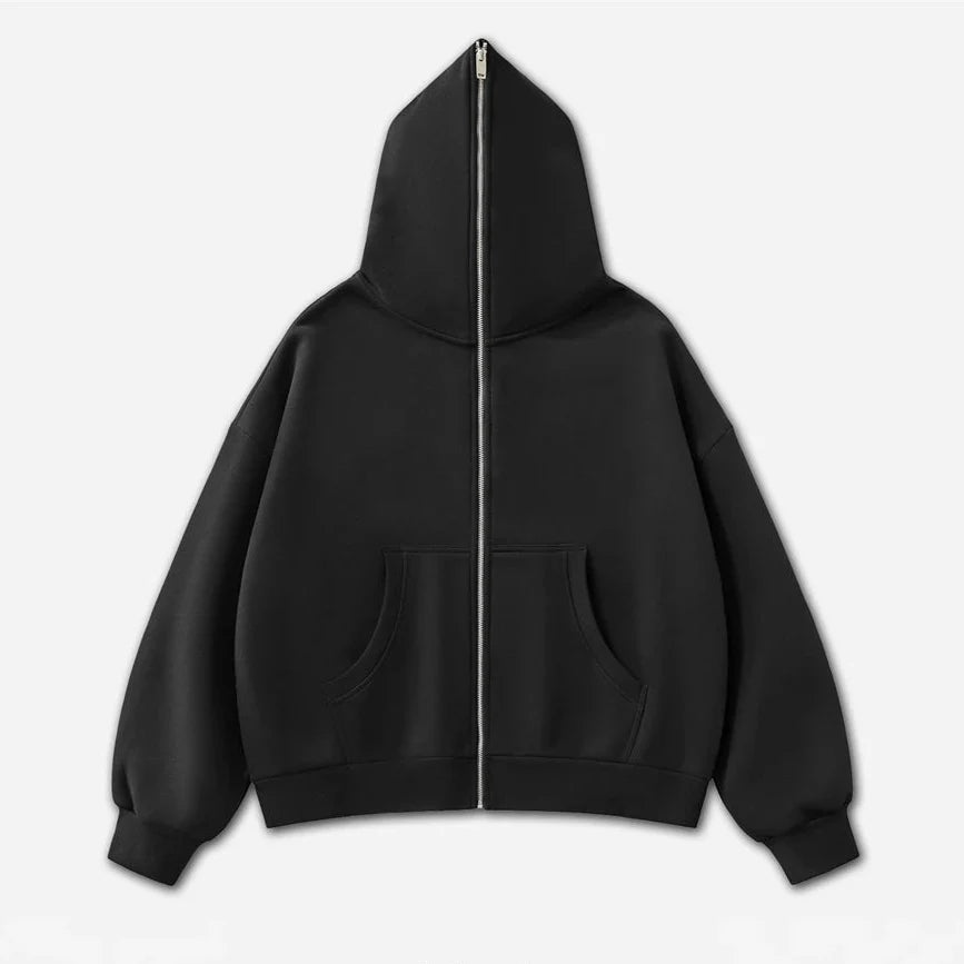 Origin 350gsm Essentials Full Zip Up Hoodie — vista frontale