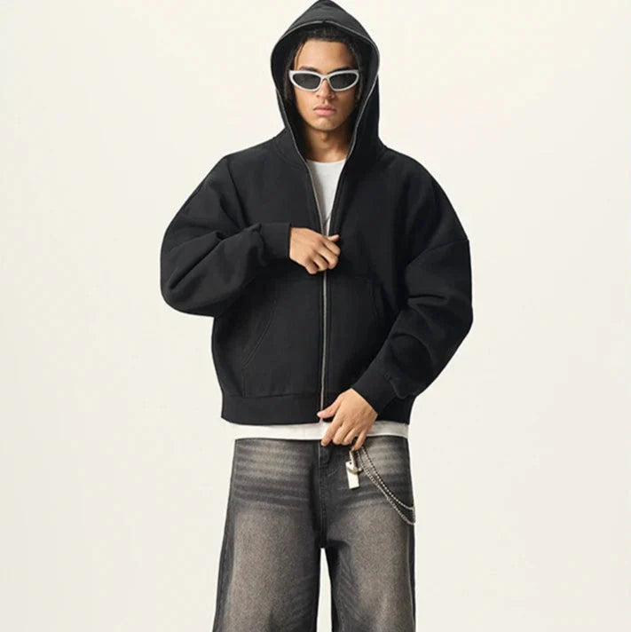 Origin 350gsm Essentials Full Zip Up Hoodie — vista posteriore
