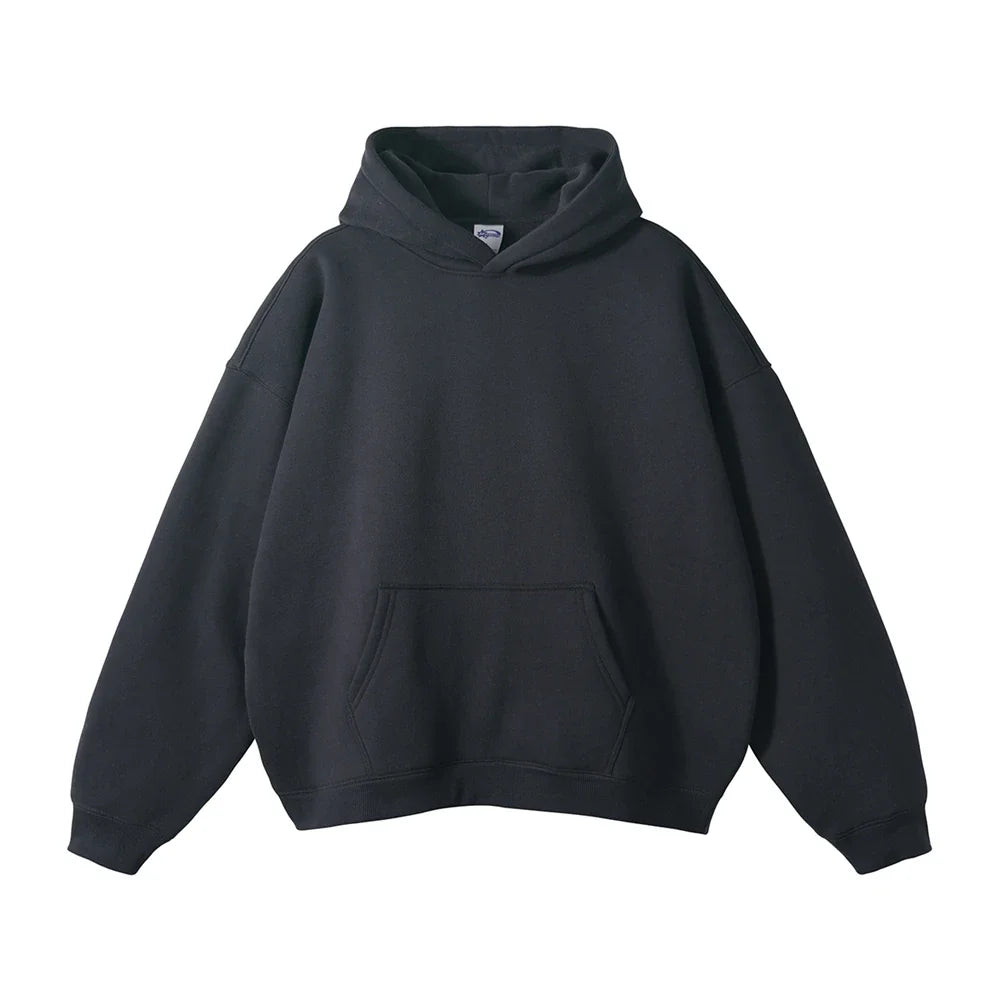 Origin 350gsm Essentials Plain Baggy Hoodie — vista frontale