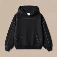 Origin 350gsm Plain Baggy Boxy Fit Hoodie — vista posteriore