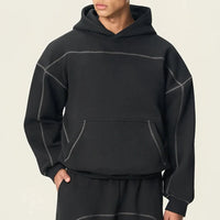 Origin 350gsm Plain Baggy Boxy Fit Hoodie — dettaglio