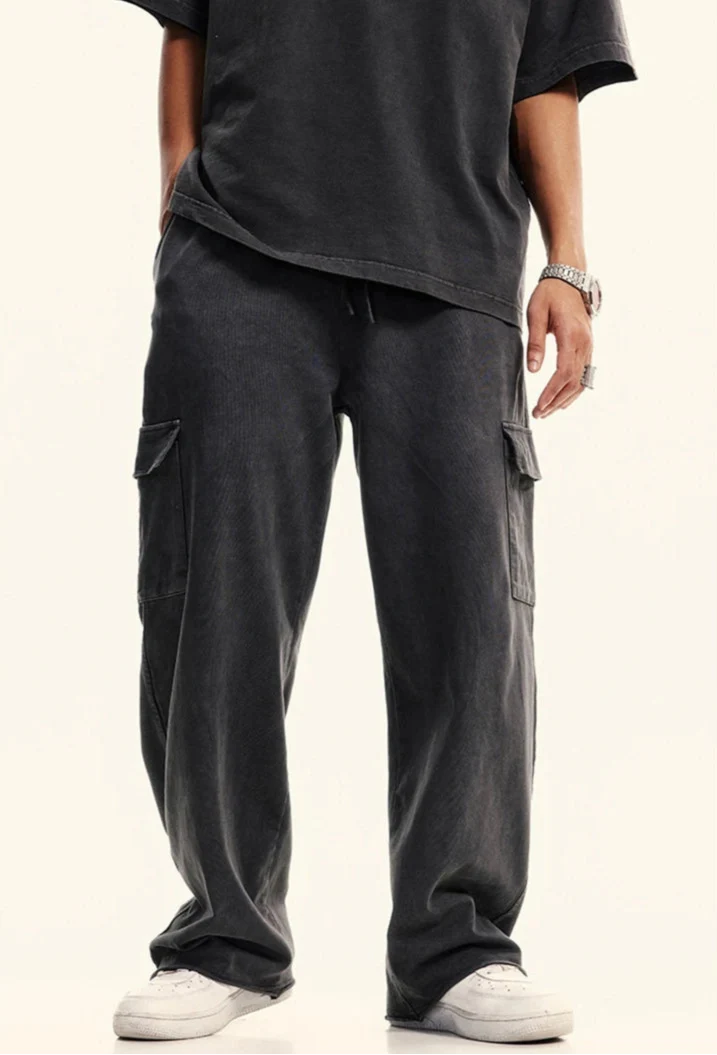 Origin 358gsm Essentials Cotton Cargo Trousers — vista frontale