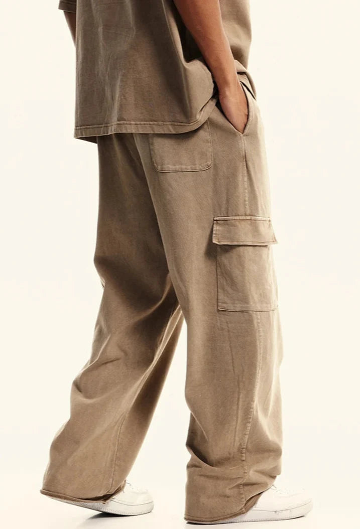 Origin 358gsm Essentials Cotton Cargo Trousers — vista posteriore