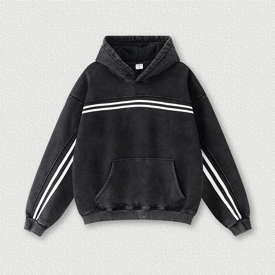 Origin 360gsm Washed Ribbon Hoodie — vista posteriore