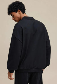 Origin 445gsm Essentials Loose Collar Jumper — vista laterale