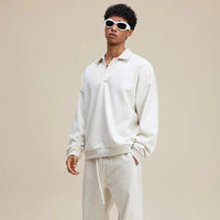 Origin 445gsm Essentials Loose Collar Jumper — dettaglio della stampa