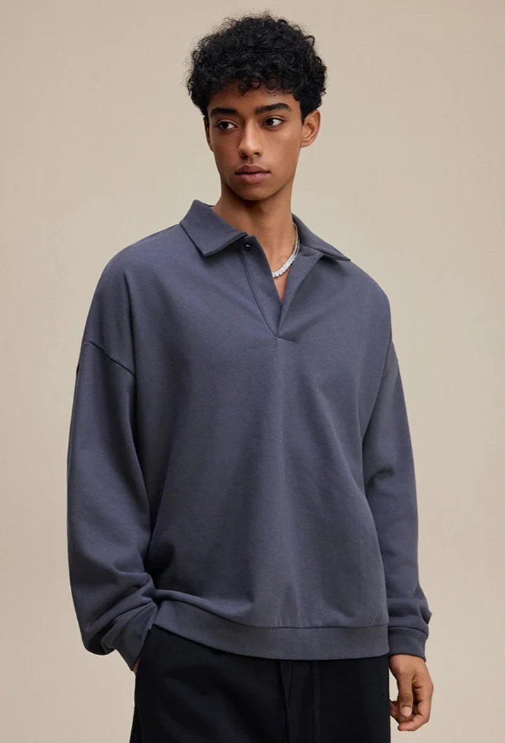 Origin 445gsm Essentials Loose Collar Jumper — dettaglio