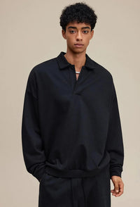 Origin 445gsm Essentials Loose Collar Jumper — vista frontale