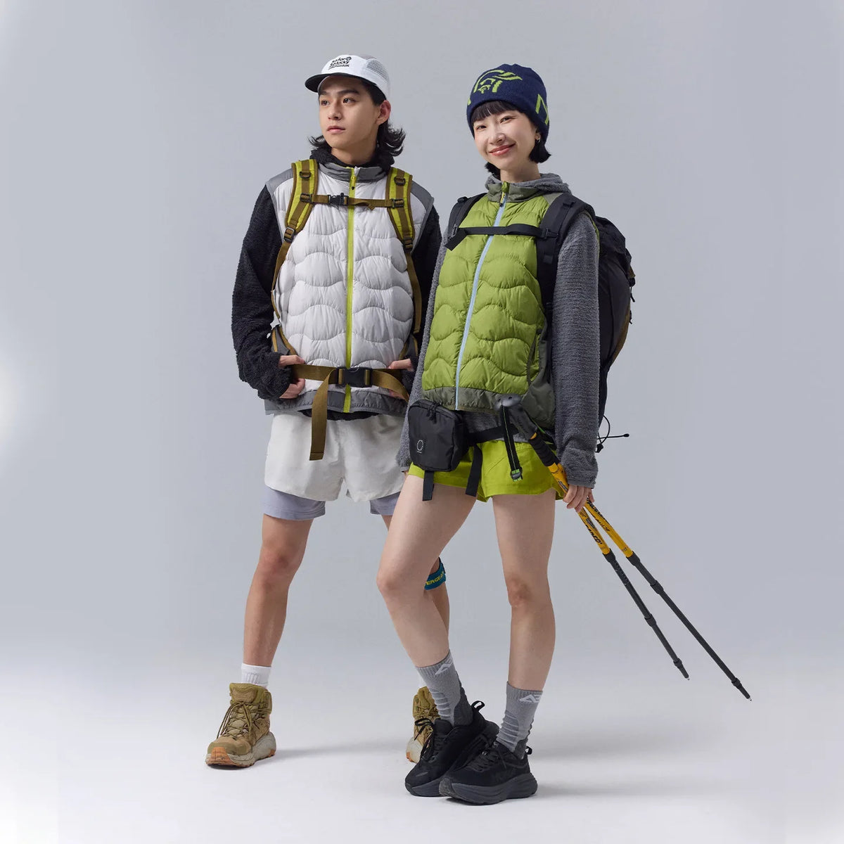 Outdoor Mountain Style Lightweight Down Vest Coat — vista completa