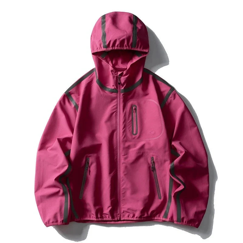 Outdoor Shell Lightweight Reflective Windbreaker Jacket — in alternativa