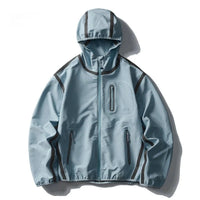 Outdoor Shell Lightweight Reflective Windbreaker Jacket — vista laterale
