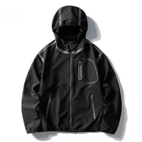Outdoor Shell Lightweight Reflective Windbreaker Jacket — dettaglio del tessuto