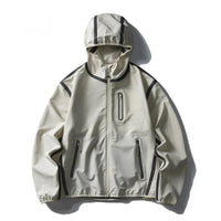 Outdoor Shell Lightweight Reflective Windbreaker Jacket — vista completa