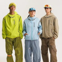 Outdoor Shell Lightweight Reflective Windbreaker Jacket — vista frontale