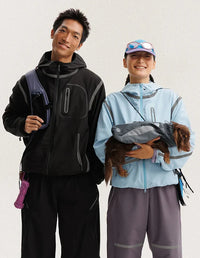 Outdoor Shell Lightweight Reflective Windbreaker Jacket — dettaglio