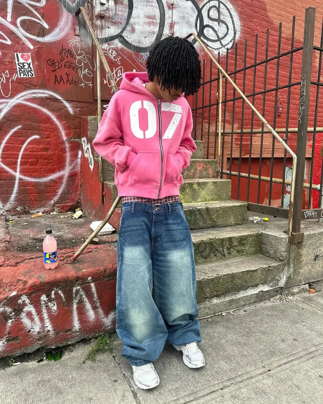 Oversized 07 Zip Up Hoodie — in alternativa