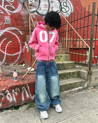 Oversized 07 Zip Up Hoodie — in alternativa