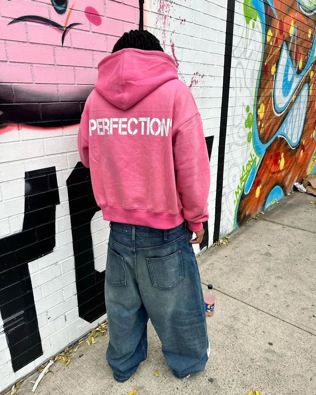 Oversized 07 Zip Up Hoodie — vista laterale