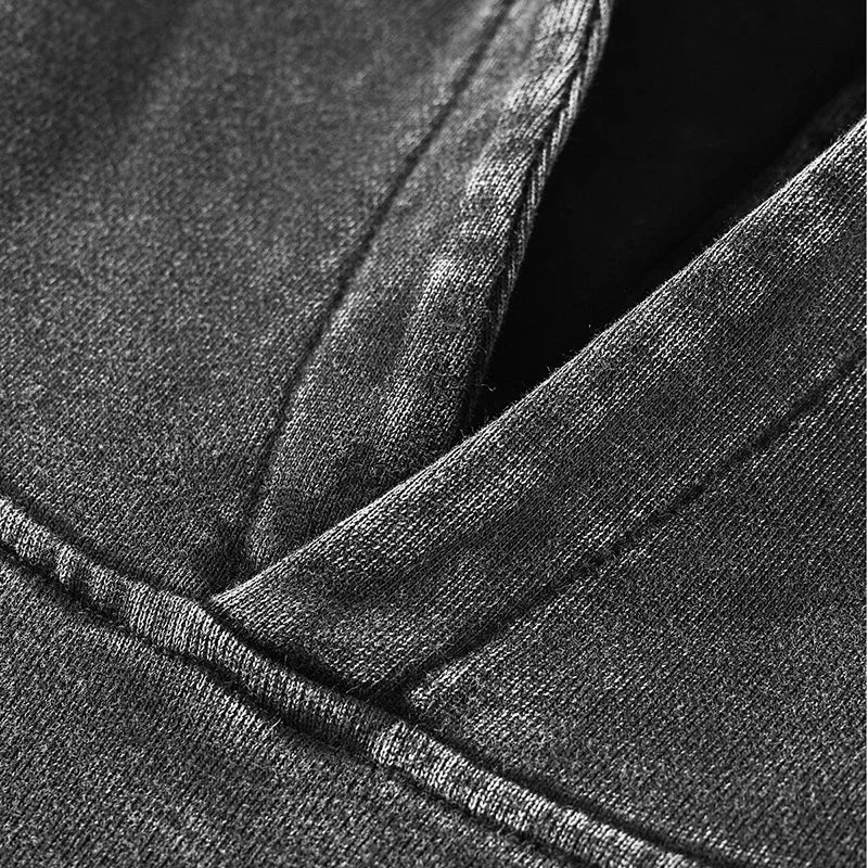 Oversized Another Self Graphic Hoodie Sweatshirt — dettaglio della stampa