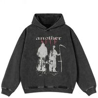 Oversized Another Self Graphic Hoodie Sweatshirt — vista frontale