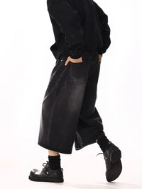 Oversized Black Long Jorts — dettaglio