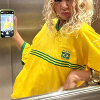 Oversized Brazil T Shirt — vista frontale