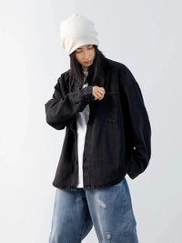 Oversized Button Up Outer Jacket — dettaglio