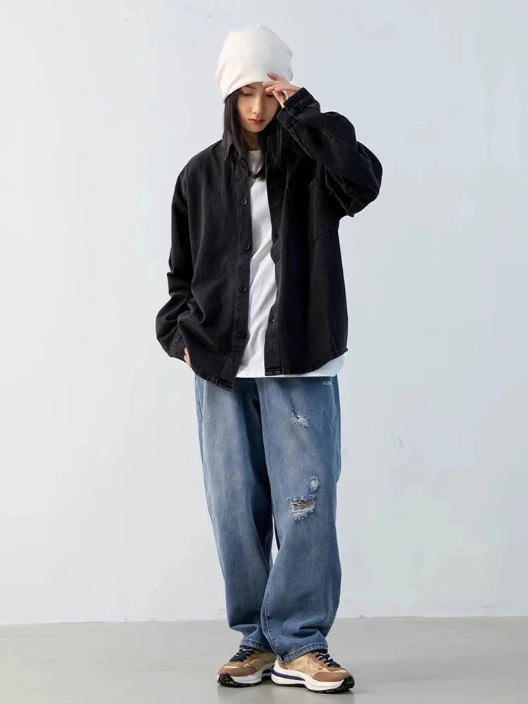 Oversized Button Up Outer Jacket — vista laterale