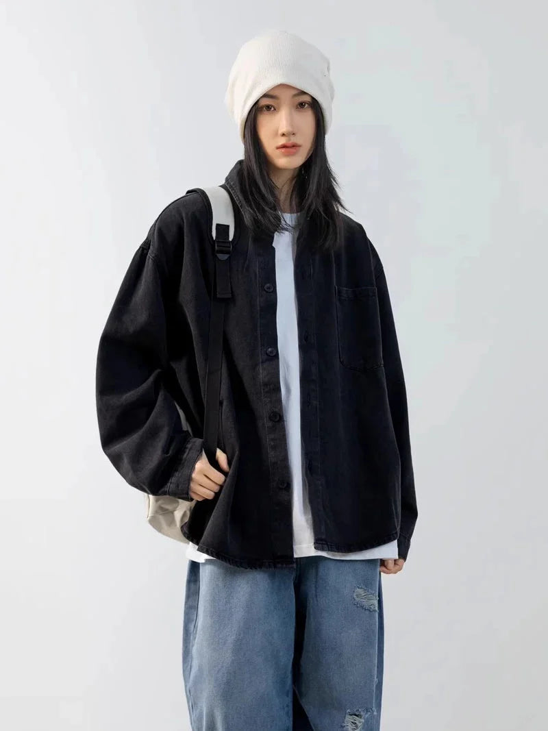 Oversized Button Up Outer Jacket — vista posteriore