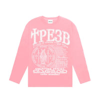 Oversized Gothic Graphic Long Sleeve Top — dettaglio della stampa