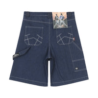 Oversized Jean Shorts Jorts — dettaglio della stampa